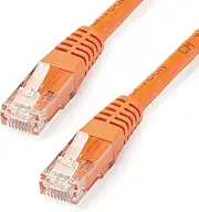StarTech.com Cat5 Ethernet Cable - 15 ft - Orange - Patch Cable - Molded Cat5 Cable - Network Cable - Ethernet Cord - Cat 5 Cable - 15ft