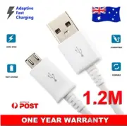 Fast Charging, USB-A to Micro Cable - White -1m (Fast and Free Shipping)