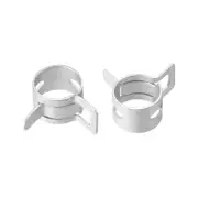 Steel Band Clamp 13mm Hose Tube Spring Clips Clamp Silver Manganese Steel 20Pcs