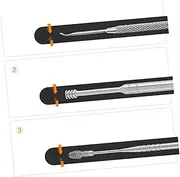 GANAZONO 7Pcs Stainless Steel Ear Wax Removal Tool Set Double Ended Ear Picks for Gentle Cleaning for Home Use and Medical Settings Durable and Easy to Clean