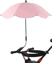 Baby Strollers Umbrella with Clamp with Adjustable Clamp and Flexible Arm for Wheelchair Beach Chair Trolley (Color : B)