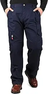 [VATRENUS] Men's FR Cargo Pants-10pockets Relax Fit Lightweight 6oz Rip-Stop Flame Resistant Jeans Water Repellent Finish