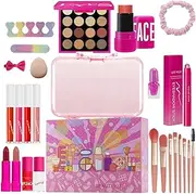 Weqizuerqi Makeup Kit, Eyeshadow Palette Blush Stick Lipstick Set | Long-Lasting Make up Cosmetics Kit for Women Girls Beginners