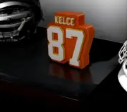 Travis Kelce 87 Logo Sign Display | 3D Wall Desk Shelf Art