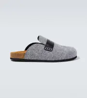 [JW Anderson] JW Anderson Leather-trimmed slippers AU 7 grey