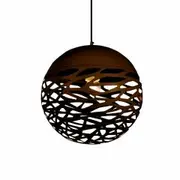 Telbix Farina Ball Large Metal Pendant Light-Bronze