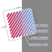 Reflective Frame Stickers Safety Decal MTB Bike Mountain Biking RED BLUE