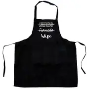Wife Apron with Pocket Kitchen Cooking Chef Wedding Couple Gift Funny