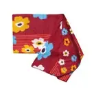 Assorted Extra Large Print Polar Fleece Throw Rug 150 x 200 cm Burgundy Floral