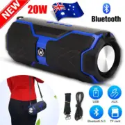 20W HIFI Stereo Outdoor USB/TF/ FM Radio Wireless Portable Bluetooth Speaker AU