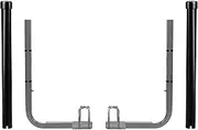 Boat Trailer Guide-ons, 40"/48" Adjustable Design, 2PCS Rustproof Galvanized Steel Trailer Guide ons, Trailer Guides with Black PVC Pipes, for Ski Boat, Fishing Boat or Sailboat Trailer