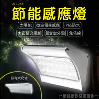 在飛比找松果購物優惠-戶外感應燈【AH-244A】LED燈 太陽能燈 人體感應燈 