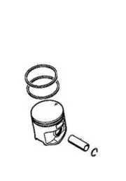 Piston 44 MM Chainsaw Models MS251 Original Stihl 11430302007