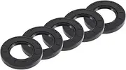 X AUTOHAUX Universal Oil Seal TC Double Lip W Steel Spring Seal Ring Rotary Shaft Seal 45x80x10mm High Pressure NBR Rubber Black 5pcs