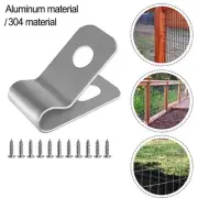 Farm Clamp Fencing Mounting Clips Agricultural Farm Tools Fence Wire Clamps 304