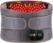 Electric Heating Vibration Waist Massager Back Belt Pain Relief Therap LCD Touch