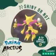 Alakazam Shiny ✨ Legends Pokémon Arceus 6 IV Max Effort Alpha Leggende Custom
