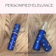 NEW Mini Travel Refillable Blue Crystal Perfume Atomizer