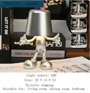 Touch Desk Lamp, Study Room, Bedside Lamp, Decorative Lamp USB Charge Silver G
