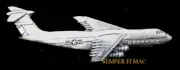 XXL C-5 GALAXY MAC TRANSPORT HAT PIN UP US AIR FORCE WING MILITARY AIRLIFT CMD