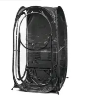 Weather Tent Pop-Up Pod 35"X35" X58" Black New Fits 1 Chair
