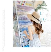 在飛比找松果購物優惠-夏季百搭草帽遮陽帽防曬帽子可折疊韓版女帽 (5.8折)