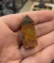 OCEAN JASPER MINI Tower Point Natural Crystal Decoration Carving 41mm Generator