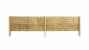 Wooden Woven Slat Screen Fence Extension 2400 x 500mm Privacy Screen