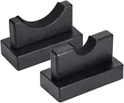 LUOZZY 2Pcs Baseball Bat Wall Mount Baseball Bat Holder Softball Display Case Hanger Horizontal Organizer Wall Rack - Black
