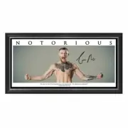 CONOR MCGREGOR NOTORIOUS SIGNED FRAMED UFC PRINT KHABIB JONES GSP NUNES