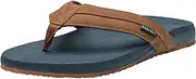 [alpine swiss] Trey Mens Flip Flops Cushion EVA Thong Sandals Beach Shoes