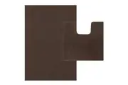 LINENOVA Toggle Bath Mat + Contoured Mat (2 Pcs)
