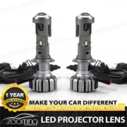 2x H7 Mini Bi-LED Projector Lens LED Headlight Hi-Low 24000LM 100W Retrofit LHD
