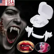 Retractable Halloween Vampire Fangs Teeth Realistic Halloween Cosplay Party Prop