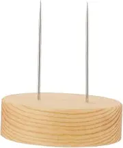 HYTROVE Doll Holder Stand Portable Display Rack for Dolls Wooden Base Scientific Grip