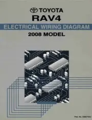 2008 Toyota RAV4 Wiring Diagrams Schematics Layout Factory OEM
