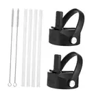 IRON °FLASK Carabiner Straw Lid for Wide Mouth Hydro Insulated Sports Black