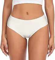 [RPLIFE] Antique White Underwear Women Brief, Women Comfort Panties, Stretchy Briefs Women, Soft Underwear