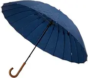 マブ(Mabu) Mabu SMV-40295 Parasol Umbrella, Women's, Men's, Unisex, 24 Ribs, 23.6 inches (60 cm), Navy Blue, Rain Umbrella, UV Protection, Light Blocking, Sun or Rain, Stylish, Cute, Lightweight, Japanese