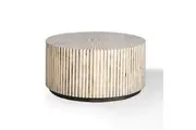 Emporium Round Bone Coffee Table with Castor Legs
