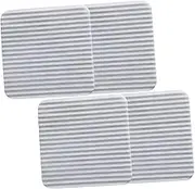 iplusmile 4Pcs Non Slip Carpet Tape Strong Adhesive Rug Pad for Hardwood Floors Removable Washable for Home Office Kitchen Workshop Use Lightweight Design