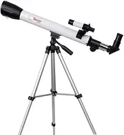 Practical Telescope Refractor Telescope with Tripod ; Finder Scope, Portable Telescope for Kids ; Astronomy Beginners, u