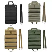 Tool Roll Bag Canvas Tool Bag Roll Up Small Tool Bag with 5 Zipper Pockets