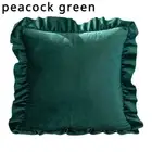 1PC Plain Pillowcase Cushion Cover Ruffle Edge Bedding Living Room Cushion Cover