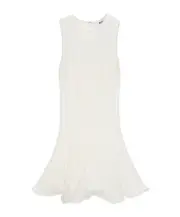MSGM Sleeveless Textured-Finish Mini Dress IT40,IT44,IT42,IT38 white