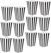 LABRIMP 12pcs Box Box Popcorn Box Mini Pop Corn Buckets Party Favor Popcorn Bags Popcorn Storage Boxes Snack Bucket Popcorn Tubs Fried Food Boxes Decorations Paper Stripe
