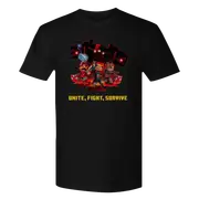 Minecraft Dungeons Unite, Fight, Survive Adult Short Sleeve T-shirt