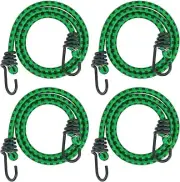 Bungee Cords with Hooks 24 Inch - Green Bungee Cords Heavy Duty Outdoor - Ass...