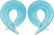 [BodyJewelryOnline] Blue Glass Glow in The Dark Ear Tapers in 0 Gauge Sod in Pairs!