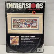 Dimensions 3133 Heart of the Country Stamped Cross Stitch Kit Susan Winget 1993